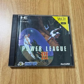 Power League III PC Engine Used Tested Japanese ver with Case