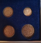 1902 Edward VII Maundy Money Coin Set 4 Piece Collection