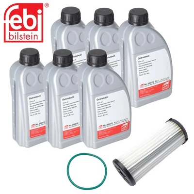 6L Febi Oil + Transmission Filter for Audi Seat Skoda VW DQ500 DQ400E - Image 1 of 4