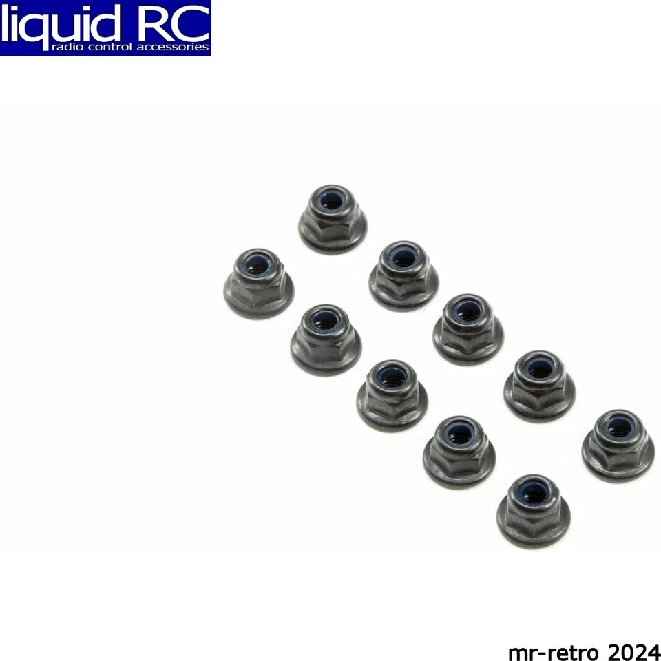 Team Losi Racing M3 Flanged Lock Nuts (10) TLR245016