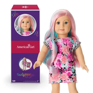 Truly Me 18 Zoll Puppe #129 mit hellblauen Augen, bunten Haaren, hellhaut mit W... - Bild 1 von 6