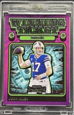 JOSH ALLEN RARE LOTTERY TICKET PANINI SSP INVESTMENT CARD BILLS MVP MINT - Image 1 of 2