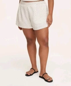 Damen Mini gepunktet Leinen ausgestellt hoch geschnitten Shorts-Kate Spade X Target Gr._ M - Bild 1 von 3