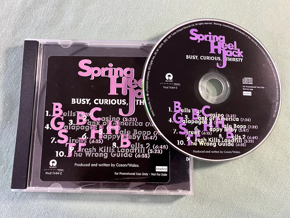 Spring Heel Jack Promo CD Beschäftigt, Neugierige, Thirtsy - Bild 1 von 1