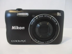 Nikon Coolpix A300 Black 20.1 MP Compact Digital Camera 8x Zoom From Japan Used - Picture 1 of 6