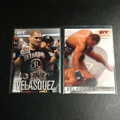 2 Card Lot Cain Velasquez 2010 + 2012 Topps UFC Knockout  - Image 1 of 4