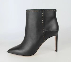 NEW VALENTINO GARAVANI Rockstud Leather Boots, Black, EUR 41, MSRP $1350 - Picture 1 of 12