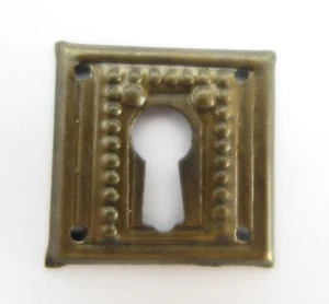 Beschlag Messing Schlüsselloch Rosette Schrank Schublade Schranktür - Bild 1 von 2