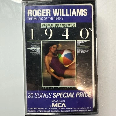 Roger Williams The Music of the 1940's (Cassette) - Image 1 of 2