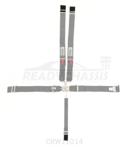 Fits Crow Enterprizes 5-Pt Harness Small Latch Blk Wrap Around Pull Dow 11014 - Picture 1 of 2