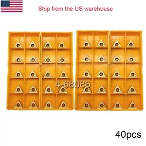 New 40pc TCMT110204 TCMT21.51 Turning tool mll insert Carbide Insert for steel - Picture 1 of 8