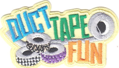 DUCT TAPE FUN Iron On Patch Crafts Art Fun  - Image 1 of 2