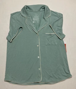 State Of Day Pajama Top Notch Collar Gray Mist M - Picture 1 of 3