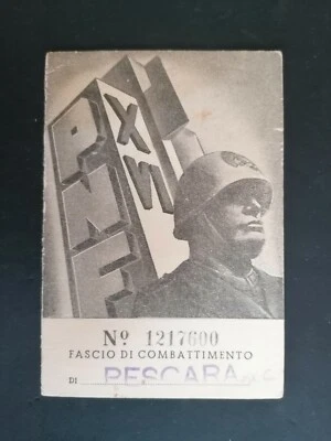 TESSERA  FASCISTA - Imagen 1 de 3