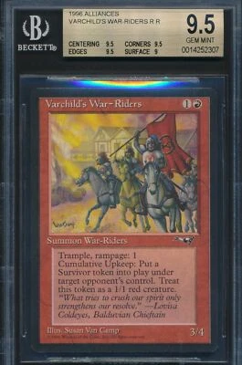 Alliances Varchild's War-Riders BGS 9.5 Graded Magic MTG (2307) - Image 1 of 3