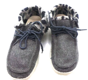HEY DUDE BRITT GRAY WOMEN'S SHOES CHEETAH PRINT SZ. 6 121773139 - Picture 1 of 8