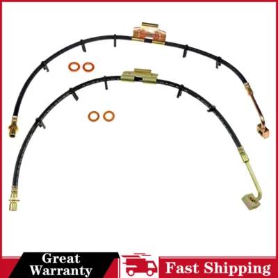 For Dodge Ram 2500 2003 2004 2005 2006 2007 2008 2009 2010 2x Front Brake Hose - Image 1 of 4