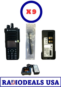 9 x Motorola XPR7580 800MHz Radio AAH56UCN9KB1AN, Antenna, Battery and Charger - Picture 1 of 5