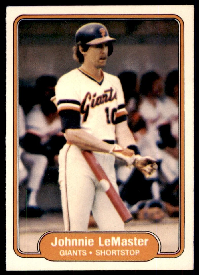 1982 FLEER JOHNNIE LEMASTER . SAN FRANCISCO GIANTS #393 - Image 1 of 2