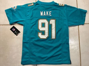 NWT NIKE Miami Dolphins Cameron Wake SEWN NFL Jersey Youth Large MSRP $100 - Picture 1 of 16
