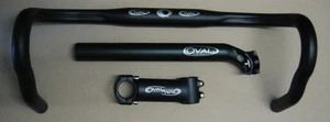 Juego de manillar de bicicleta de carretera Oval Concepts 44 cm 42 cm tija de sillín 31,6 potencia 110 mm 130 mm - Imagen 1 de 1