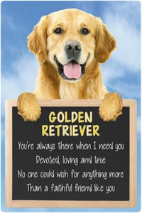 Golden Retriever Hundeschild GOLDEN RETRIEVER treuer Freund Wandhängehunde - Bild 1 von 1