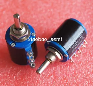 10PCS WXD3-12 1K Ohm Multi-Turn Wirewound Potentiometer - Picture 1 of 1