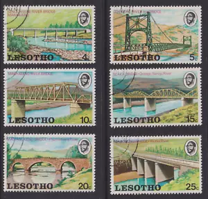 LESOTHO 1974 Local Rivers and Bridges Set. Good Used (P645) - Picture 1 of 1