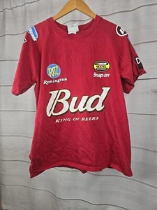 Winner's Circle Nascar Shirt Large Red Mens 8 Dale Jr Bud Beer Tee Mens M #b12 - Picture 1 of 7