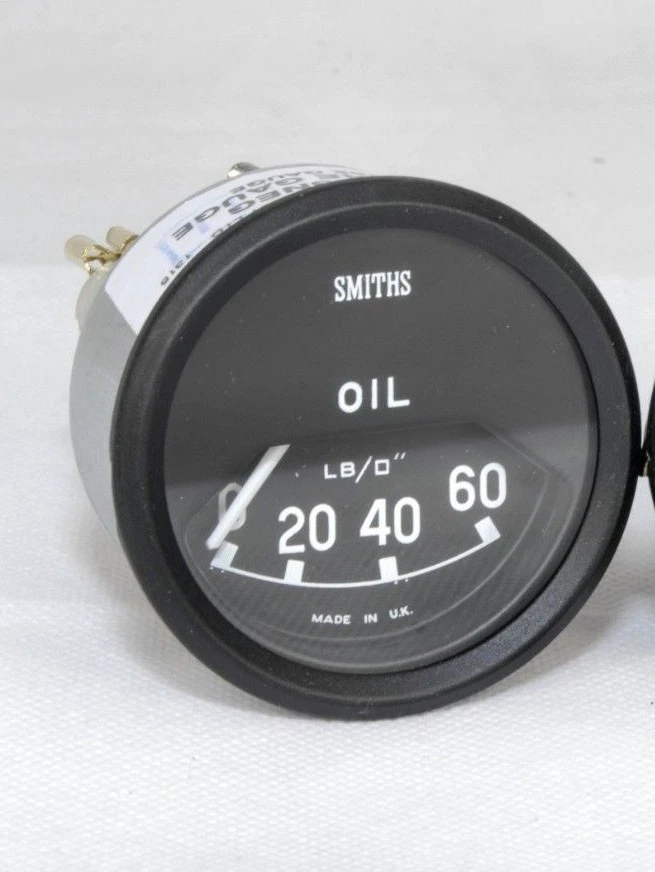 New Smiths Oil Pressure Gauges Jaguar XKE E-Type Series 1  "60 Lb" W Transmitter - Image 1 of 1