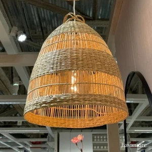 IKEA TORARED Pendant lamp shade, seagrass/outdoor handmade 14" BRAND NEW - Picture 1 of 12