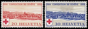 Suiza Switzerland 342/43 1939 75 aniv. de la Cruz roja MH - Imagen 1 de 1