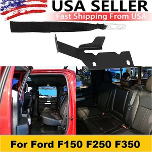 For 2009-2022 Ford F150 F250 F350 Rear Seat Quick Latch Release Kit Black Strap - Picture 1 of 8
