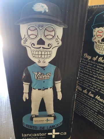 Lancaster Jethawks Sugar Skull Bobblehead El Viento Cover