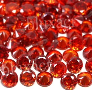 500 Pcs Lot Natural Montana Padparadscha Sapphire 1.20 MM Round Shape Gemstone - Picture 1 of 6
