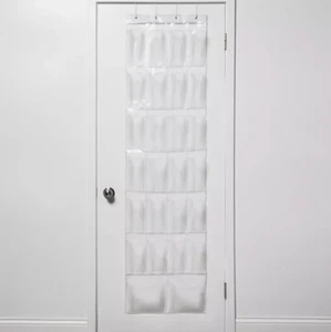 Over-the-Door Shoe Organizer Clear - Room Essentials™: Holds 26 Pairs of Shoes - Picture 1 of 3