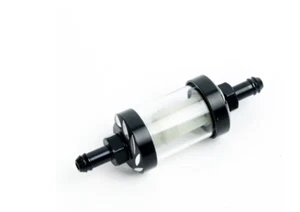 Universal 6.35mm 1/4" Motorcycle CNC Aluminum Glass Fuel Filter - Bild 1 von 1