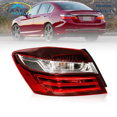 Luz trasera exterior para Honda Accord 2016 2017 lado izquierdo del conductor lámpara de freno exterior Foto 1 de 4