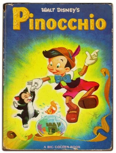 Vintage PINOCCHIO Big Golden Book (1971) DISNEY - Picture 1 of 3
