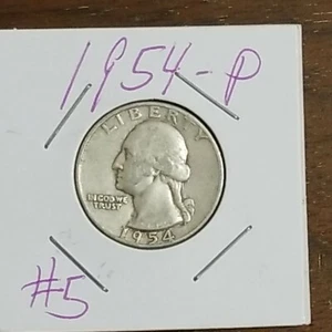 1954 P Washington Quarter #5 90% Silver - Picture 1 of 6