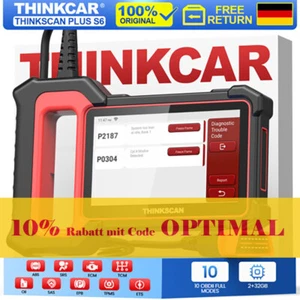 THINKSCAN PLUS S6 Profi KFZ OBD2 Diagnosegerät Auto Scanner ABS SRS ECM TCM DE - Bild 1 von 11