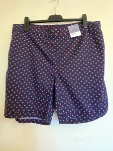 Pantaloncini Bonmarche blu navy e rosso cotone elasticizzato vestibilità comoda - Taglia 22 - NUOVI! - Foto 1 di 5