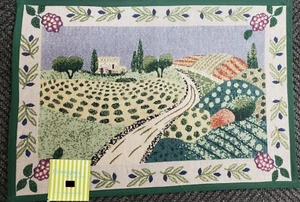 TAPESTRY KITCHEN RUG, (20" x 30") GRAPES & VINEYARD FIELD, rectangle, Homespace - Bild 1 von 12