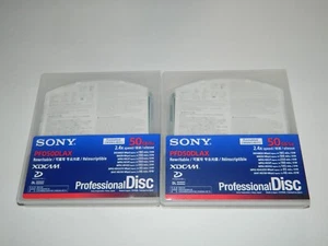 2 disques professionnels XDCAM réinscriptibles SONY PFD50DLAX 50 Go/Go 2,4x vitesses NEUF - Photo 1/2
