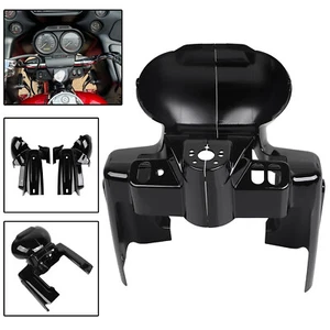 Black Gauge Housing Cover Nacelle Speedo For Harley Road Glide FLTR Custom FLTRX - Bild 1 von 17