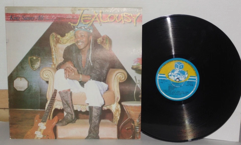 KING SUNNY ADE Jealousy LP VG+ 1987 New African Beats Atom Park APLPS4 Vinyl - Image 1 of 3