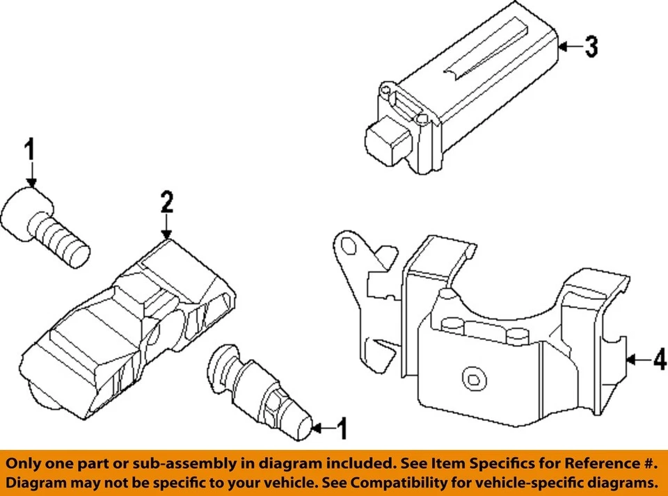Sensor de presión de neumáticos BMW OEM 12-15 328i 36106874830 Foto 1 de 1