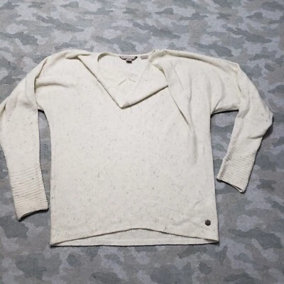 Suéter Royal Robbins Mujer Grande Beige Pullover Mezcla Lana Merino Manga Larga Foto 1 de 4