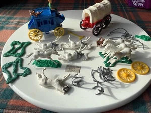 stagecoaches, plus horses reins, etc mixed lot faults - Picture 1 of 12