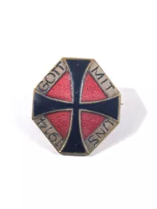 1.Weltkrieg, patriotisches Abzeichen "Gott mit uns 1914" 20mm - Bild 1 von 2